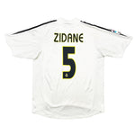 Buy 2004/05 Real Madrid Zidane 5 Home Shirt (M) Adidas ~ Free worldwide shipping ~ Authentic Vintage Football Shirts from Cult Kits