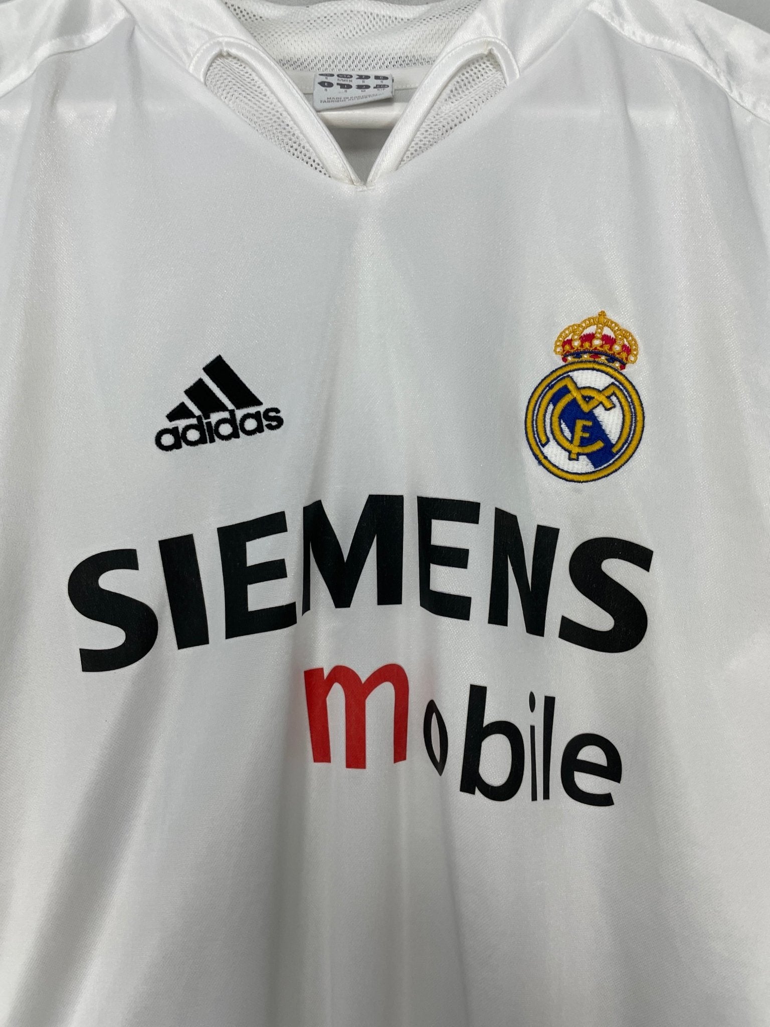 Shop 2004/05 REAL MADRID ZIDANE #5 HOME SHIRT (S) ADIDAS, classic football shirts, vintage football shirts & retro soccer jerseys at Cult Kits
