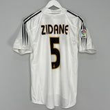 Shop 2004/05 REAL MADRID ZIDANE #5 HOME SHIRT (S) ADIDAS, classic football shirts, vintage football shirts & retro soccer jerseys at Cult Kits