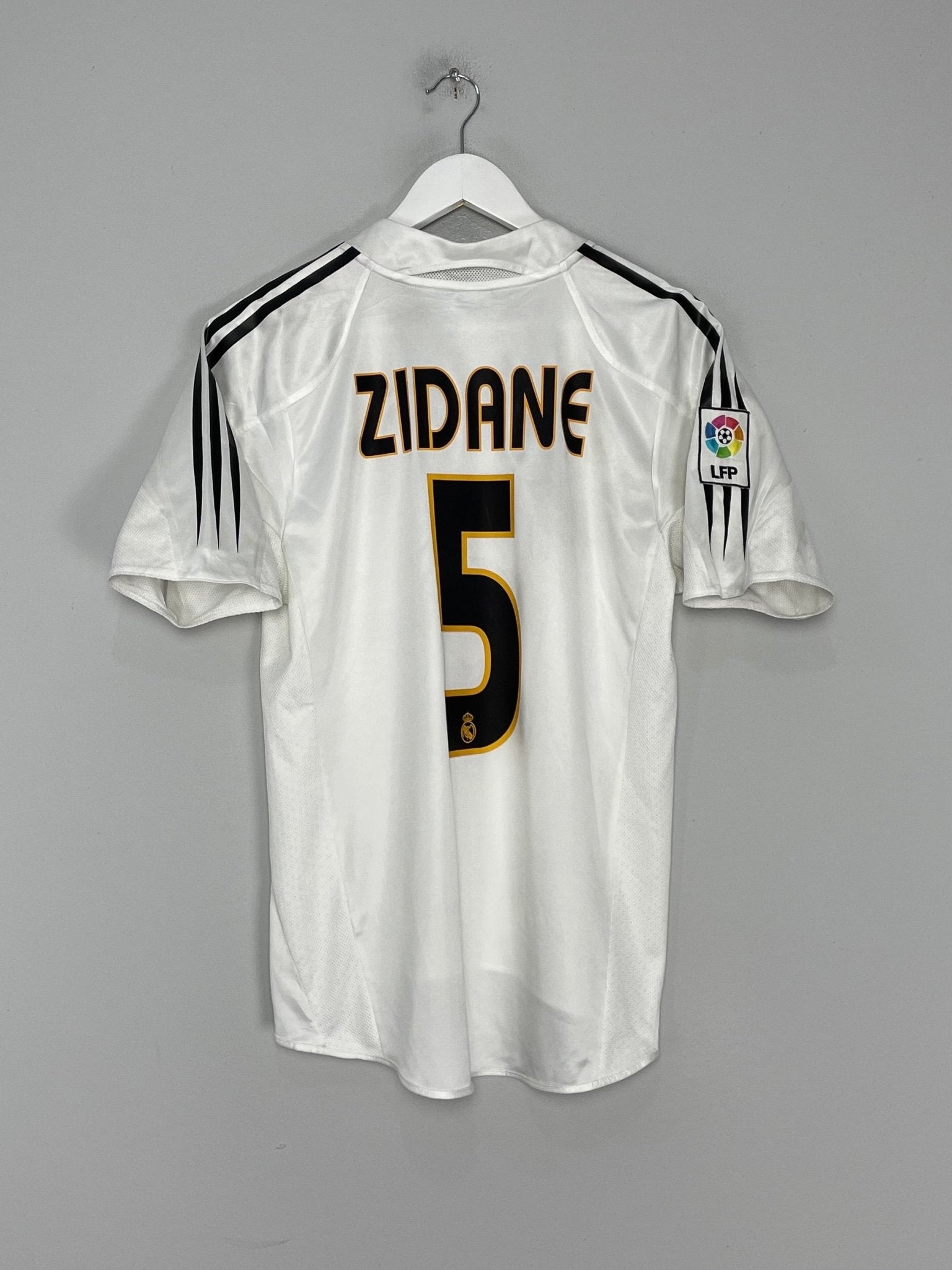 Shop 2004/05 REAL MADRID ZIDANE #5 HOME SHIRT (S) ADIDAS, classic football shirts, vintage football shirts & retro soccer jerseys at Cult Kits