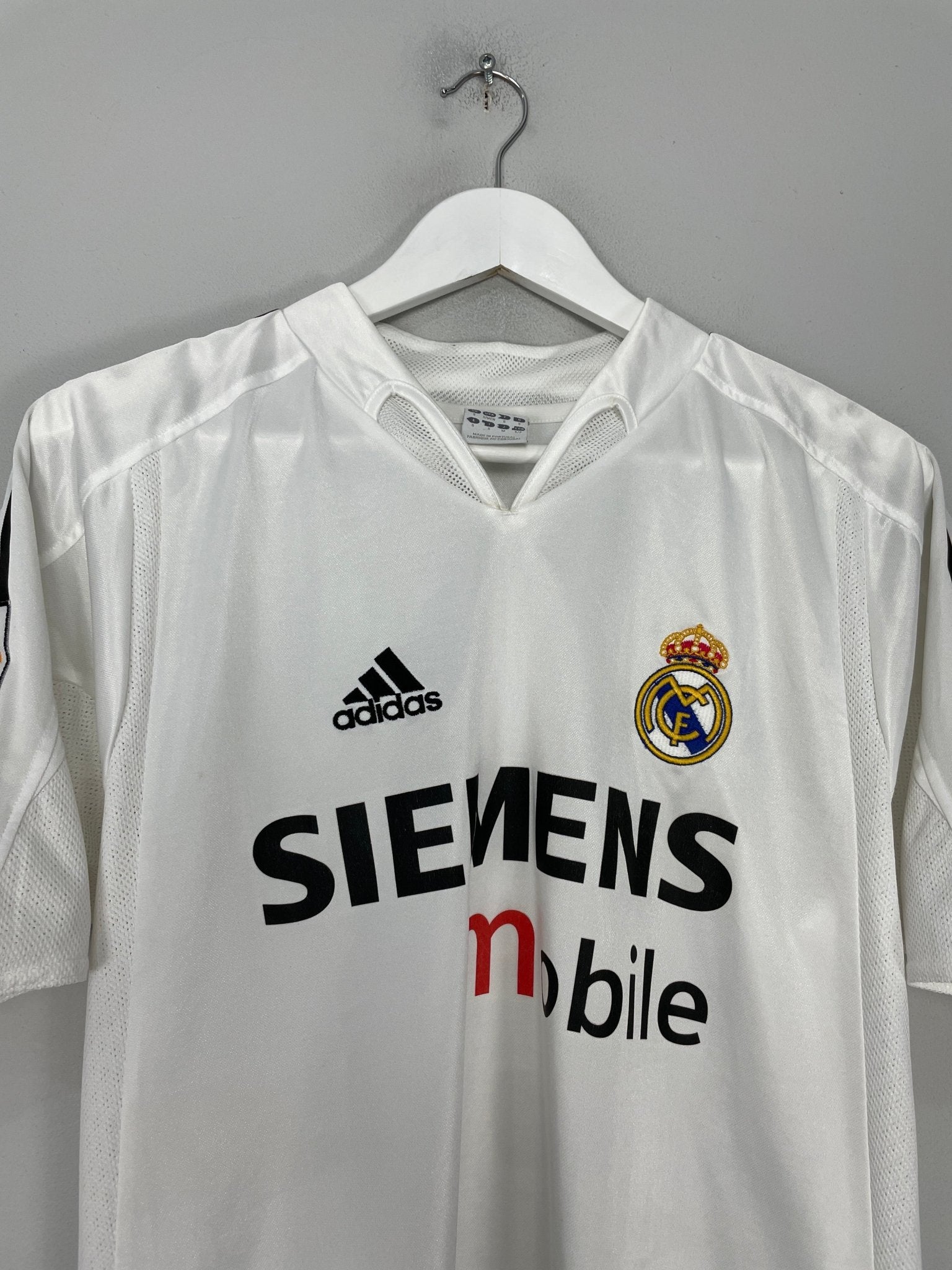 Shop 2004/05 REAL MADRID ZIDANE #5 HOME SHIRT (S) ADIDAS, classic football shirts, vintage football shirts & retro soccer jerseys at Cult Kits