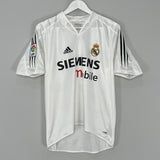 Shop 2004/05 REAL MADRID ZIDANE #5 HOME SHIRT (S) ADIDAS, classic football shirts, vintage football shirts & retro soccer jerseys at Cult Kits