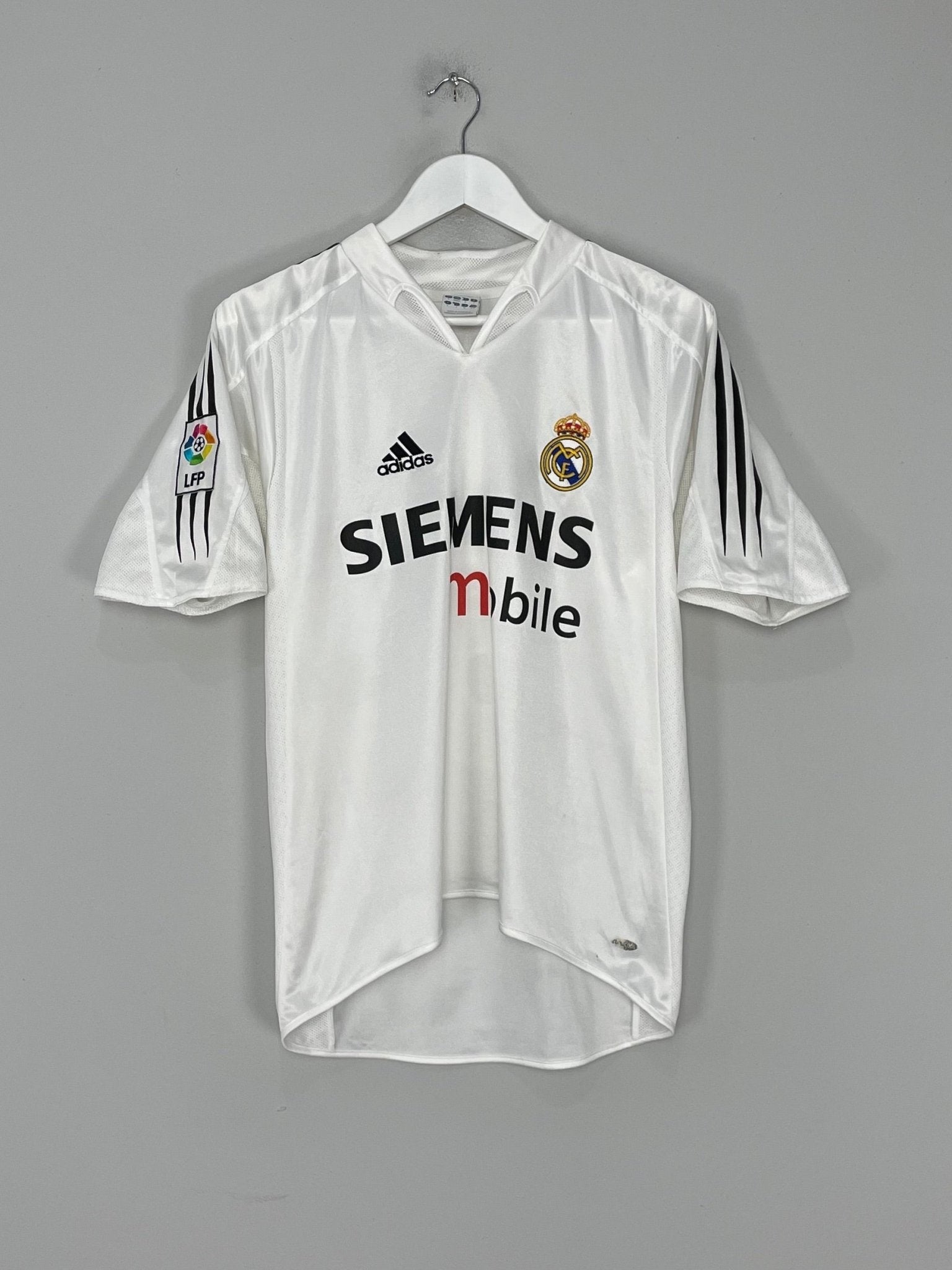Shop 2004/05 REAL MADRID ZIDANE #5 HOME SHIRT (S) ADIDAS, classic football shirts, vintage football shirts & retro soccer jerseys at Cult Kits
