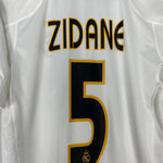Shop 2004/05 REAL MADRID ZIDANE #5 HOME SHIRT (S) ADIDAS, classic football shirts, vintage football shirts & retro soccer jerseys at Cult Kits