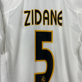 Shop 2004/05 REAL MADRID ZIDANE #5 HOME SHIRT (S) ADIDAS, classic football shirts, vintage football shirts & retro soccer jerseys at Cult Kits