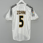 Shop 2004/05 REAL MADRID ZIDANE #5 HOME SHIRT (S) ADIDAS, classic football shirts, vintage football shirts & retro soccer jerseys at Cult Kits