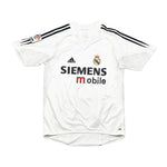 Buy 2004/05 Real Madrid Zidane 5 *Player Issue* Home Shirt (M) Adidas ~ Free worldwide shipping ~ Authentic Vintage Football Shirts from Cult Kits