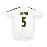 Buy 2004/05 Real Madrid Zidane 5 *Player Issue* Home Shirt (M) Adidas ~ Free worldwide shipping ~ Authentic Vintage Football Shirts from Cult Kits