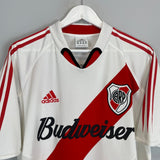 Shop 2004/05 RIVER PLATE HOME SHIRT (L) ADIDAS, classic football shirts, vintage football shirts & retro soccer jerseys at Cult Kits