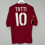 Shop 2004/05 ROMA TOTTI #10 HOME SHIRT (XL) DIADORA, classic football shirts, vintage football shirts & retro soccer jerseys at Cult Kits