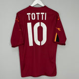Shop 2004/05 ROMA TOTTI #10 HOME SHIRT (XL) DIADORA, classic football shirts, vintage football shirts & retro soccer jerseys at Cult Kits