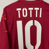 Shop 2004/05 ROMA TOTTI #10 HOME SHIRT (XL) DIADORA, classic football shirts, vintage football shirts & retro soccer jerseys at Cult Kits