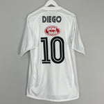 Shop 2004/05 SANTOS DIEGO #10 HOME SHIRT (XL) UMBRO, classic football shirts, vintage football shirts & retro soccer jerseys at Cult Kits