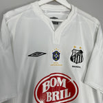 Shop 2004/05 SANTOS DIEGO #10 HOME SHIRT (XL) UMBRO, classic football shirts, vintage football shirts & retro soccer jerseys at Cult Kits
