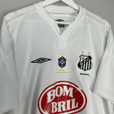 Shop 2004/05 SANTOS DIEGO #10 HOME SHIRT (XL) UMBRO, classic football shirts, vintage football shirts & retro soccer jerseys at Cult Kits