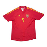 Buy 2004/05 Spain Puyol 5 Home Shirt (L) Adidas ~ Free worldwide shipping available ~ Authentic Vintage Football Shirts from Cult Kits