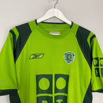 Shop 2004/05 SPORTING LISBON AWAY SHIRT (M) REEBOK, classic football shirts, vintage football shirts & retro soccer jerseys at Cult Kits