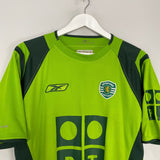 Shop 2004/05 SPORTING LISBON AWAY SHIRT (M) REEBOK, classic football shirts, vintage football shirts & retro soccer jerseys at Cult Kits