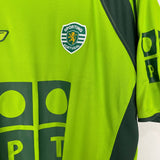 Shop 2004/05 SPORTING LISBON AWAY SHIRT (M) REEBOK, classic football shirts, vintage football shirts & retro soccer jerseys at Cult Kits