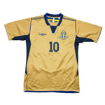 Buy 2004/05 Sweden Ibrahimovic 10 *Centenary* Third Shirt (M) Umbro ~ Free worldwide shipping ~ Authentic Vintage Football Shirts from Cult Kits