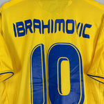 Shop 2004/05 SWEDEN IBRAHIMOVIC #10 HOME SHIRT (XL) UMBRO, classic football shirts, vintage football shirts & retro soccer jerseys at Cult Kits