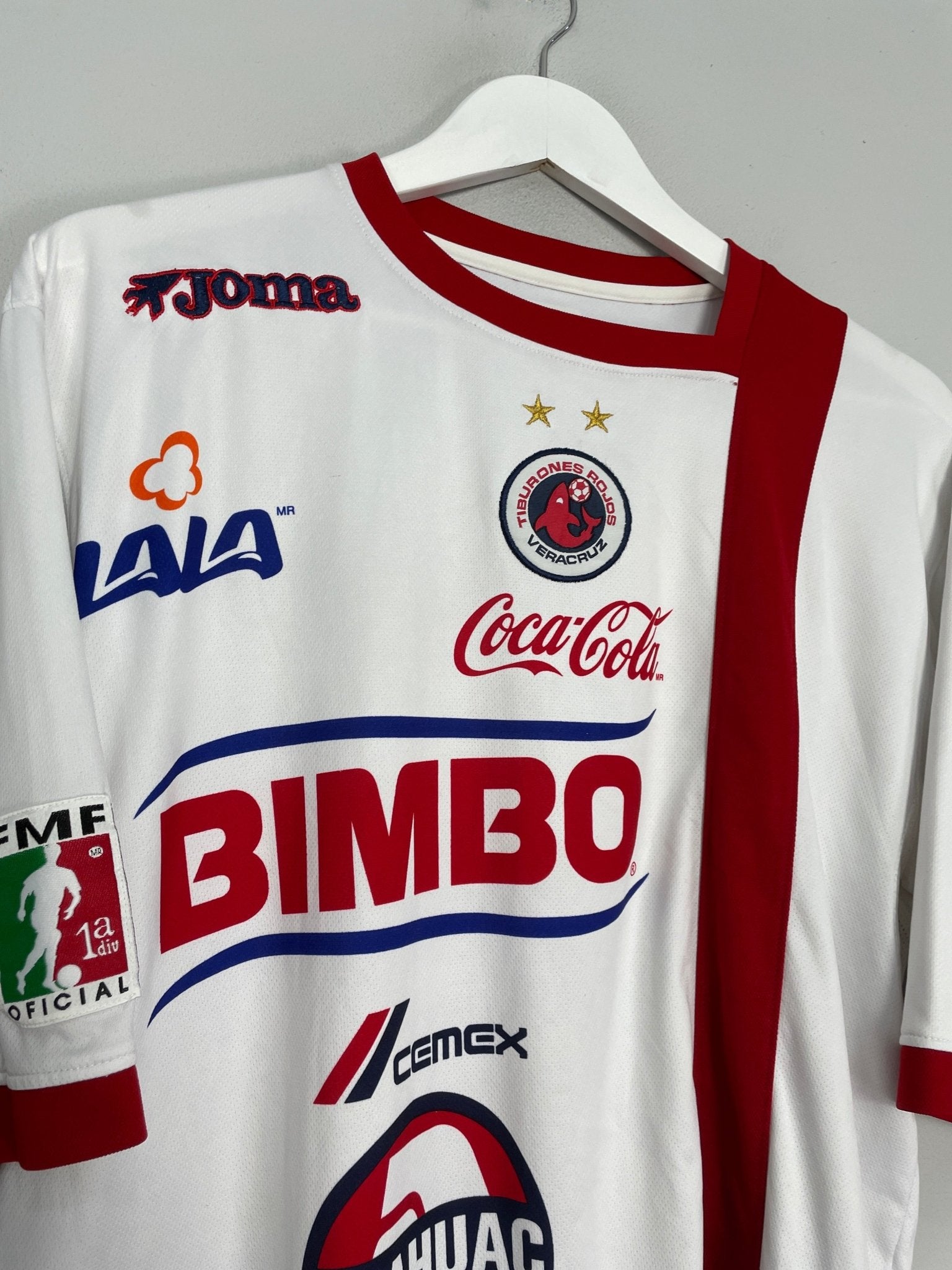 Shop 2004/05 TIBURONES ROJOS AWAY SHIRT (M) JOMA, classic football shirts, vintage football shirts & retro soccer jerseys at Cult Kits