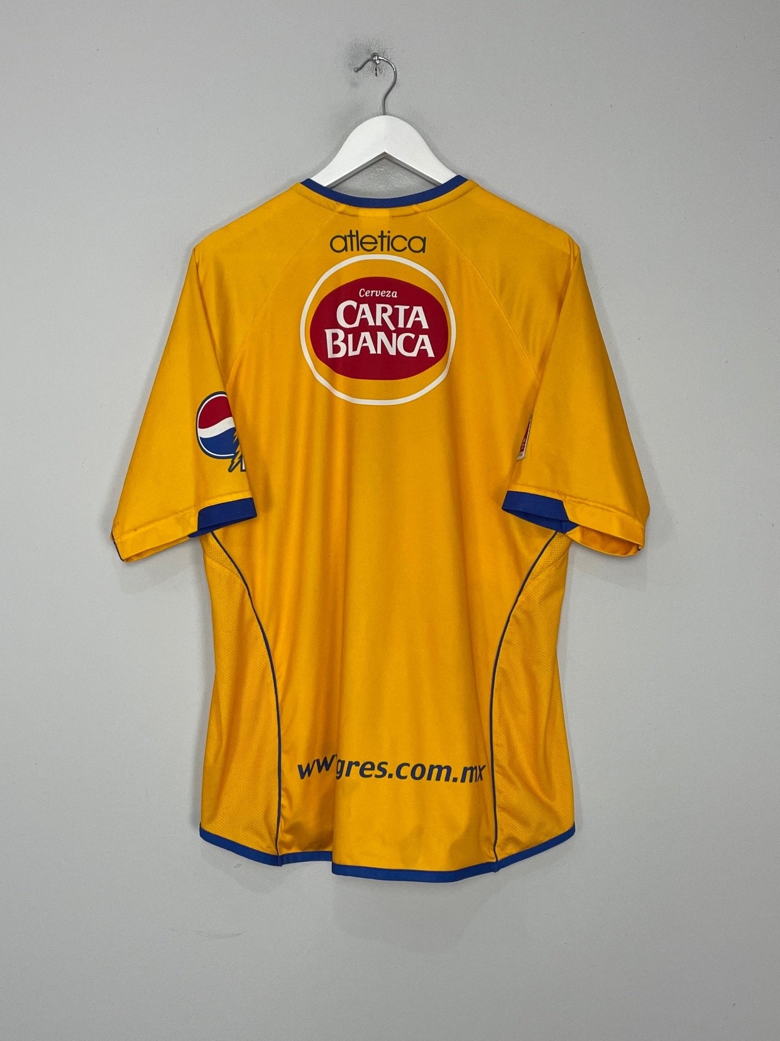 Shop 2004/05 TIGRES HOME SHIRT (L) ATLETICA, classic football shirts, vintage football shirts & retro soccer jerseys at Cult Kits