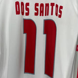 Shop 2004/05 TUNISIA DOS SANTOS #11 L/S HOME SHIRT (XL) PUMA, classic football shirts, vintage football shirts & retro soccer jerseys at Cult Kits
