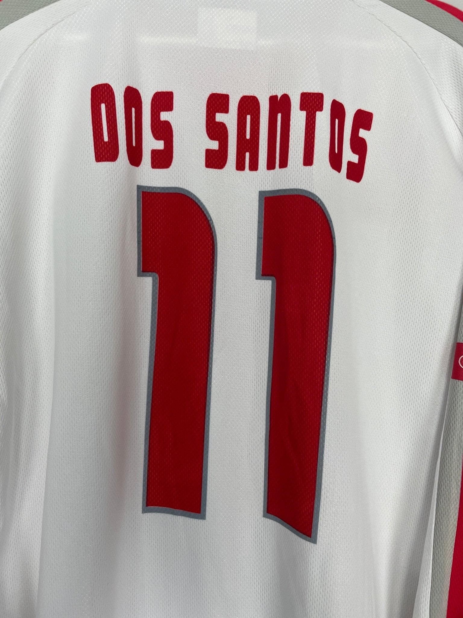Shop 2004/05 TUNISIA DOS SANTOS #11 L/S HOME SHIRT (XL) PUMA, classic football shirts, vintage football shirts & retro soccer jerseys at Cult Kits