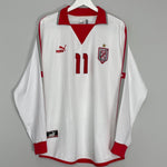 Shop 2004/05 TUNISIA DOS SANTOS #11 L/S HOME SHIRT (XL) PUMA, classic football shirts, vintage football shirts & retro soccer jerseys at Cult Kits