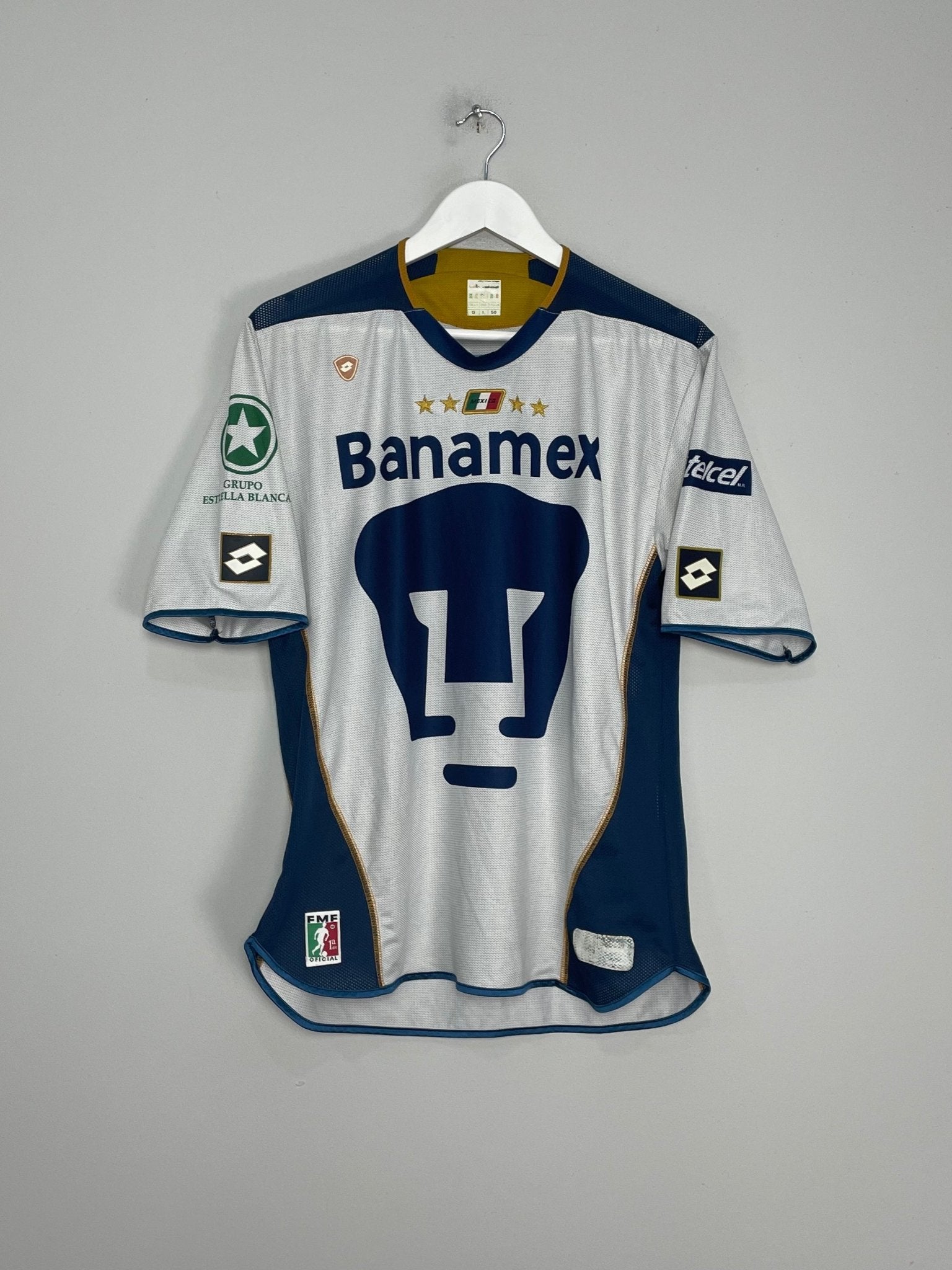Shop 2004/05 UNAM PUMAS HOME SHIRT (L) LOTTO, classic football shirts, vintage football shirts & retro soccer jerseys at Cult Kits