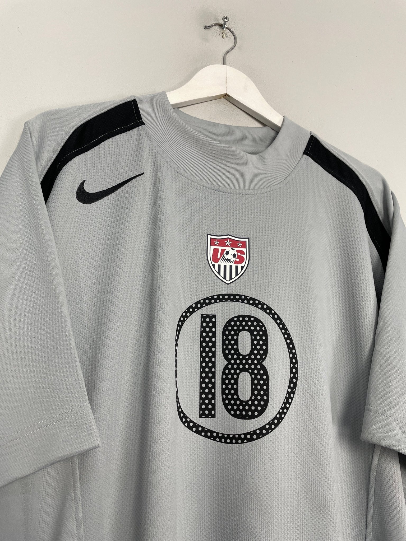 Shop 2004/05 USA KELLER #18 GK SHIRT (XXL) NIKE, classic football shirts, vintage football shirts & retro soccer jerseys at Cult Kits