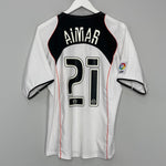 Shop 2004/05 VALENCIA AIMAR #21 HOME SHIRT (M) NIKE, classic football shirts, vintage football shirts & retro soccer jerseys at Cult Kits