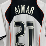 Shop 2004/05 VALENCIA AIMAR #21 HOME SHIRT (M) NIKE, classic football shirts, vintage football shirts & retro soccer jerseys at Cult Kits