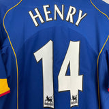 Shop 2004/06 ARSENAL HENRY #14 AWAY SHIRT (L) NIKE, classic football shirts, vintage football shirts & retro soccer jerseys at Cult Kits