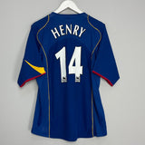 Shop 2004/06 ARSENAL HENRY #14 AWAY SHIRT (L) NIKE, classic football shirts, vintage football shirts & retro soccer jerseys at Cult Kits