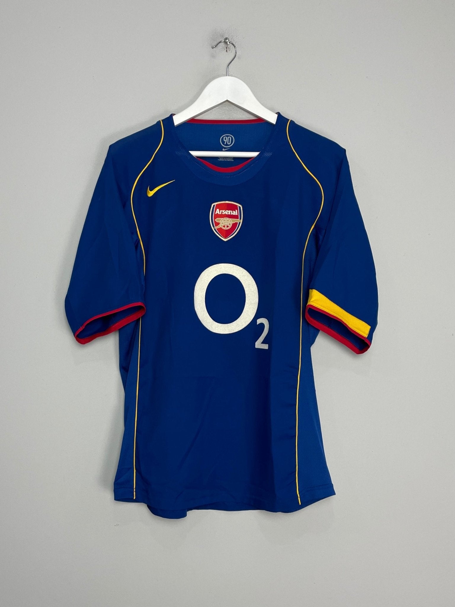 Shop 2004/06 ARSENAL HENRY #14 AWAY SHIRT (L) NIKE, classic football shirts, vintage football shirts & retro soccer jerseys at Cult Kits