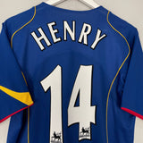 Shop 2004/06 ARSENAL HENRY #14 AWAY SHIRT (M) NIKE, classic football shirts, vintage football shirts & retro soccer jerseys at Cult Kits