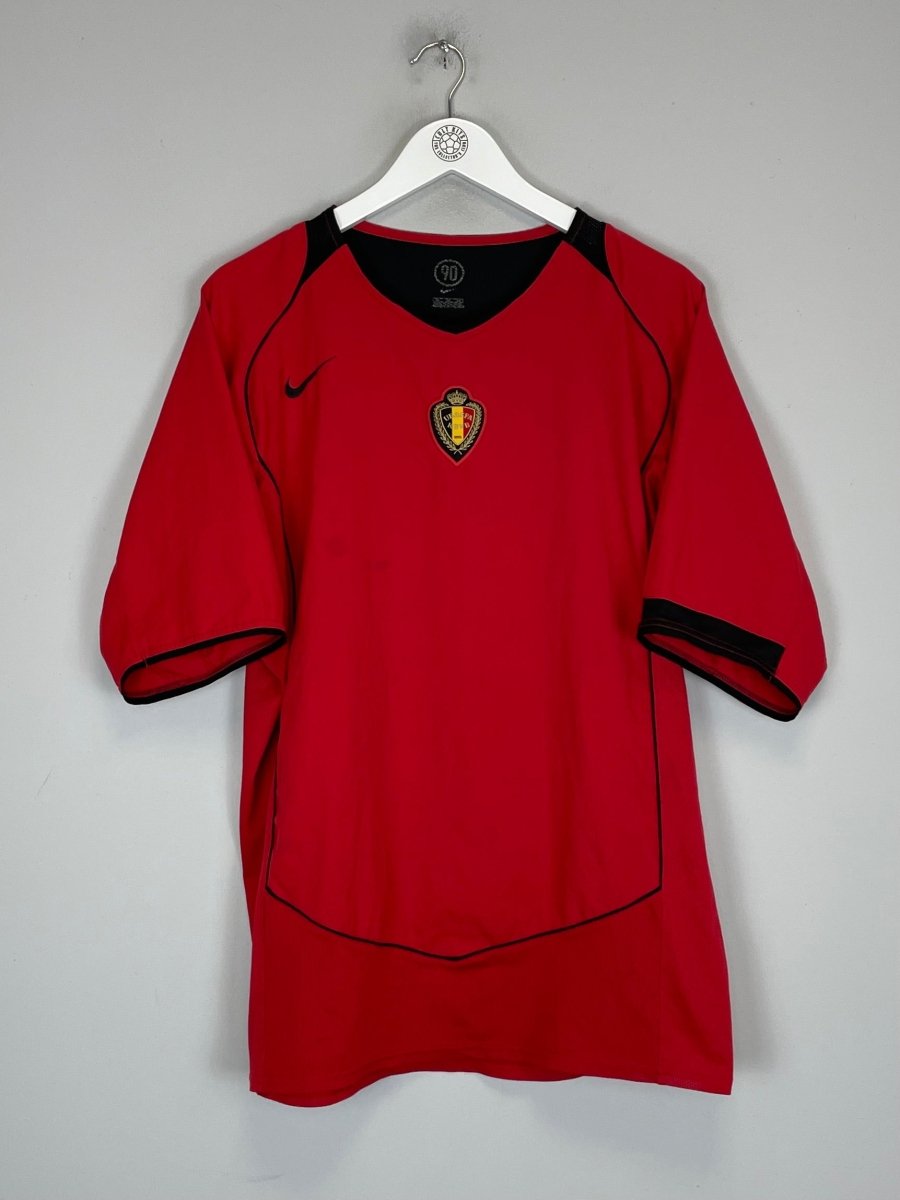 2004/06 BELGIUM HOME SHIRT (XL) NIKE - Cult Kits - XL - Buy Vintage Football Shirts, Authentic Retro Football Shirts For Sale, Classic Football Shirts & Soccer Jersey
