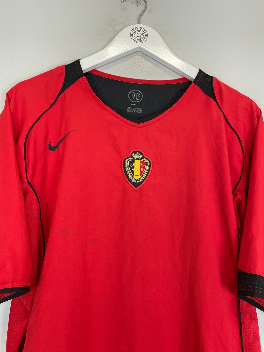 2004/06 BELGIUM HOME SHIRT (XL) NIKE - Cult Kits - XL - Buy Vintage Football Shirts, Authentic Retro Football Shirts For Sale, Classic Football Shirts & Soccer Jersey