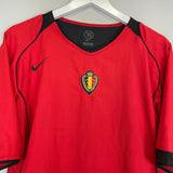 2004/06 BELGIUM HOME SHIRT (XL) NIKE - Cult Kits - XL - Buy Vintage Football Shirts, Authentic Retro Football Shirts For Sale, Classic Football Shirts & Soccer Jersey