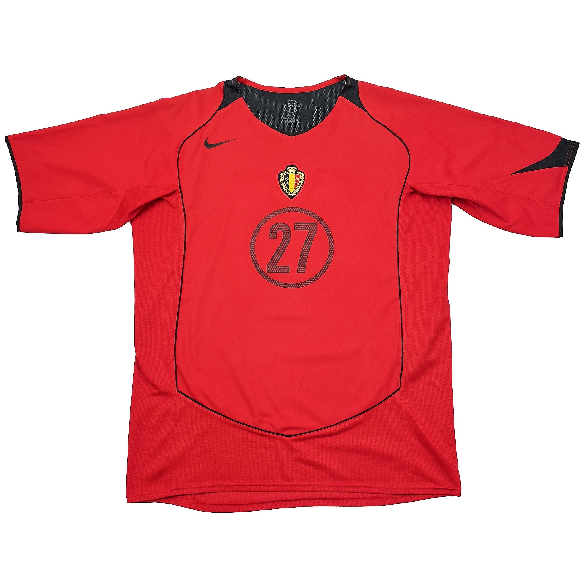 Buy 2004/06 BELGIUM KOMPANY 27 HOME SHIRT (L) NIKE ~ Free worldwide shipping available ~ Authentic Vintage Football Shirts from Cult Kits
