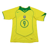 Buy 2004/06 BRAZIL ADRIANO 9 HOME SHIRT (S) NIKE ~ Free worldwide shipping available ~ Authentic Vintage Football Shirts from Cult Kits