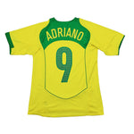 Buy 2004/06 BRAZIL ADRIANO 9 HOME SHIRT (S) NIKE ~ Free worldwide shipping available ~ Authentic Vintage Football Shirts from Cult Kits