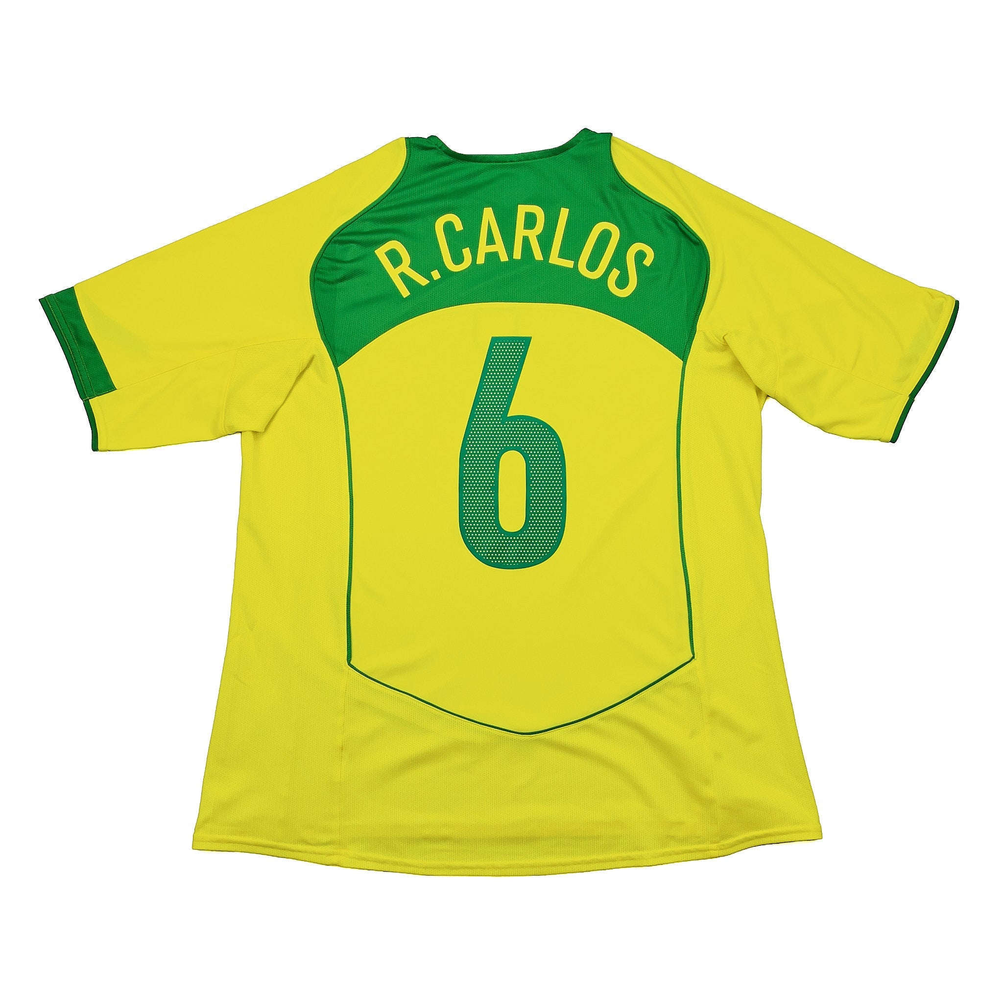 Buy 2004/06 BRAZIL R.CARLOS 3 HOME SHIRT (XL) NIKE ~ Free worldwide shipping available ~ Authentic Vintage Football Shirts from Cult Kits