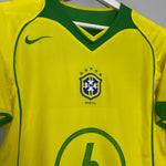 Shop 2004/06 BRAZIL R.CARLOS #6 HOME SHIRT (S) NIKE, classic football shirts, vintage football shirts & retro soccer jerseys at Cult Kits