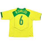 Buy 2004/06 Brazil R.Carlos 6 Home Shirt (XL) Nike ~ Free worldwide shipping ~ Authentic Vintage Football Shirts from Cult Kits