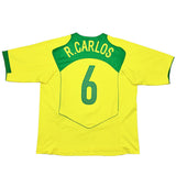 Buy 2004/06 Brazil R.Carlos 6 Home Shirt (XL) Nike ~ Free worldwide shipping ~ Authentic Vintage Football Shirts from Cult Kits