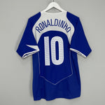 Shop 2004/06 BRAZIL RONALDINHO #10 AWAY SHIRT (L) NIKE, classic football shirts, vintage football shirts & retro soccer jerseys at Cult Kits