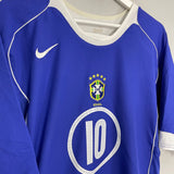Shop 2004/06 BRAZIL RONALDINHO #10 AWAY SHIRT (XXXL) NIKE, classic football shirts, vintage football shirts & retro soccer jerseys at Cult Kits